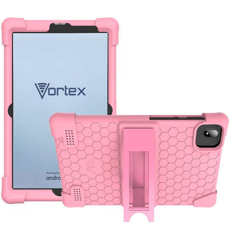 New Kids Case For Vortex Tab 8 4G Tablet Vortex Tab 8 4G Tablet Case Vortex Tablet Case 8 Inch Vortex Tablet Case For Kids Pink