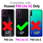 New For Huawei P40 Lite 5G Wallet Case And Tempered Glass Scre