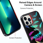 Compatible With Iphone 13 Pro Max 6 7Inch Case Built In Screen Protector Cute Feather Design Hard Pc Back Anti Slip Shockproof Protective Case For Iphone 13 Pro Max