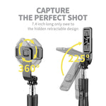 Portable Selfie Stick Handheld Tripod With Detachable Wireless Remote And Mini Tripod Stand Selfie Stick For Iphone 13 12 11 Pro Xs Max Xr X 8 7 6 Plus Android Moto Samsung Google Smartphone More