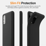 Just4You Soft Jelly For Apple Iphone Se 2020 Case Iphone 7 8 Case Slim Thin Fit Cover Microfiber Lining Matte Finish Black Cs_St_I7_I8_Ise20_Bk