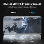 3 Pack Galaxy S21 Ultra Screen Protector 9H Tempered Glass Ultrasonic Fingerprint Support 3D Curved Hd Clear Scratch Resistant Glass Screen Protector For Samsung Galaxy S21 Ultra 5G 6 8