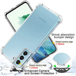 Samsung S21 Fe Case Samsung Galaxy S21 Fe Case And Screen Protector Shockproof Crystal Clear Slim Soft Silicone Tpu Protective Phone Cover For Samsung Galaxy S21 Fe Clear
