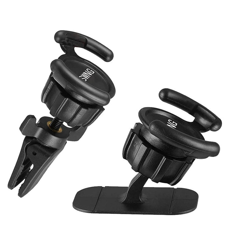 Universal Air Vent Car Mount And Dashboard Sticker Holder2 Pack Kswng 360 Rotation Clip Car Mount Phone Holder With Adjustable Switch Lock For Smartphones Gps Navigation