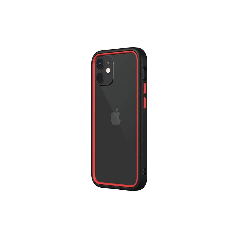 Rhinoshield Bumper Case Compatible With Iphone 12 Mini Crashguard Nx Shock Absorbent Slim Design Protective Cover 3 5M 11Ft Drop Protection Black Red