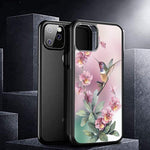 Case For Iphone 11 Pro Max Beautiful Hummingbird Drawing Black Soft Tpu Rubber Pc Pc Anti Scratch Lithe Shockproof Rubber Bumper Protective Iphone 11 Pro Max Case