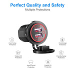Dual Usb Charger Socket 2 4A 2 4A Waterproof 12V 24V Dual Usb Fast Charger Socket Power Outlet With Touch Switch For Car Marine Boat Golf Cart Motorcycle Truck And More4 8A Red