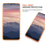 New Cell Phone Case With Card Holder For Samsung Galaxy S21 Orange