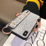 Guppy Compatible With Iphone 12 Pro Max Bling Lattice Case Luxury Glitter Sparkle Grid Sequin Kickstand Bracket Soft Protective Bumper Case For Woman Girls 6 7 Inch Silver Ql2929 I12Pm 1