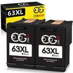 Ink Cartridge Replacement For Hp 63Xl 63 Xl High Yield Work With Officejet 3830 4650 5255 Envy 4520 4512 4516 Deskjet 1112 3630 3634 3639 3632 2132 Printer 2