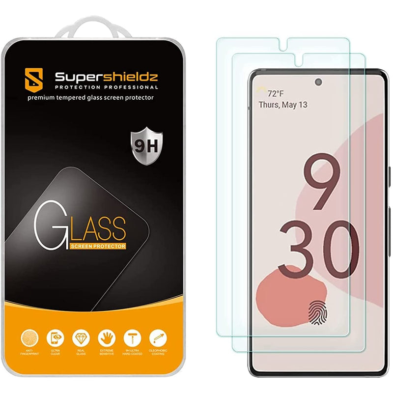 2 Pack Supershieldz Designed For Google Pixel 6 Tempered Glass Screen Protector 0 26Mm Anti Scratch Bubble Free