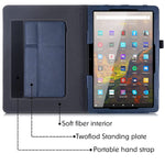 New All Fire Hd 10 11Th Generation Case With Hand Strap And Auto Sleep Wake Premium Pu Leather Stand Cover For Fire Hd 10 Plus 11Th Generation Tablet