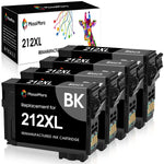 212 Ink Cartridge Black Replacement For Epson 212 212Xl 212 Xl T212Xl T212 To Use With Xp 4100 Xp 4105 Wf 2830 Wf 2850 Printer Black 4 Pack