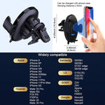 Wireless Car Charger Mount Auto Clamping 15W Qi Fast Charging Air Vent Phone Holder Automatic Search Car Charger For Iphone 12Series 11Series Se 8 Plus 8 X Xr Xs Samsung Galaxy S20 S10 S9 Note10 Etc