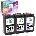 Ink Cartridge Replacement For 3 Pack Canon Pg 243 Cl 244 Ink Pg 245Xl Cl 246Xl Compatible To Tr4520 Mx492 Mg2520 Mg2922 Ts302 And Ts202 Printers