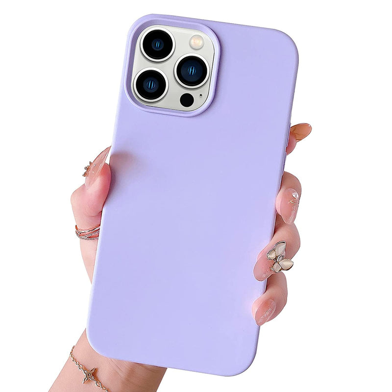 Jmltech Compatible With Iphone 13 Pro Max Case Liquid Silicone Soft Protective Slim Thin Full Body Protection Phone Case For Iphone 13 Pro Max Purple Iphone 13 Pro Max