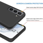 Kanvoos Case For Samsung Galaxy S21 Ultra Slim Fit Soft Tpu Case Liquid Silicone Gel Cover With Shockproof Full Body Protection Case For Samsung Galaxy S21 Black
