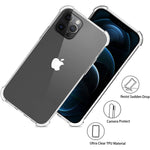 Migeec Compatible With Iphone 12 Pro Max Clear Case Shockproof Phone Cover Protective Phone Case 6 7 Inch