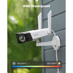 4K WiFi Outdoor Security Camera with 2.4/5 GHz IP66 Waterproof Duo 2 WiFi