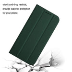 Wallet Case Cpmaptible With Iphone 13 Pro Max Skin Feeling Leather Case Folio Case With Kickstand Credit Card Holder Magnetic Closure Folding Flip Book Cover Case For Iphone 13 Pro Max Dark Green