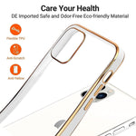 Itelinmon For Iphone 13 Pro Case 6 1 In Clear Transparent Slim Soft Tpu Plating Bumper Anti Scratch Shockproof Protective Case Cover For Iphone 13 Pro 2021 Elegant White