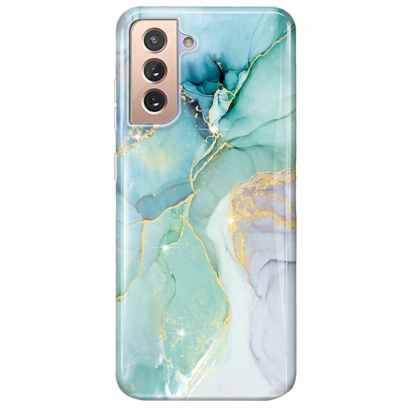 Luolnh Galaxy S21 Plus Case Samsung Galaxy S21 Plus Case Marble Brilliant Cute Design Shockproof Soft Silicone Rubber Tpu Bumper Cover Skin Phone Case For Samsung S21 S21 Plus 5G Abstract Mint