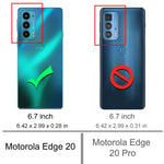 New For Moto Edge 20 Case With 2Pcs Screen Protector Dual Layer Shock Abso