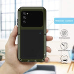 Love Mei Military Rugged Case For Samsung Galaxy S20 Fe 5G With Tempered Glass Screen Protector Shockproof Dustproof Scratch Proof Hybrid Metal And Silicone Gel Heavy Duty Full Body Cover For S20 Fe