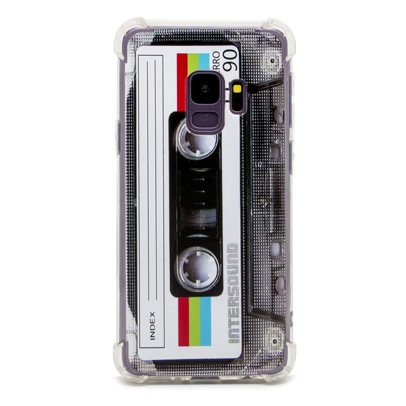 New Case For Galaxy S9 With Reinforced Corners Tpu Soft Bumper Retro Casse