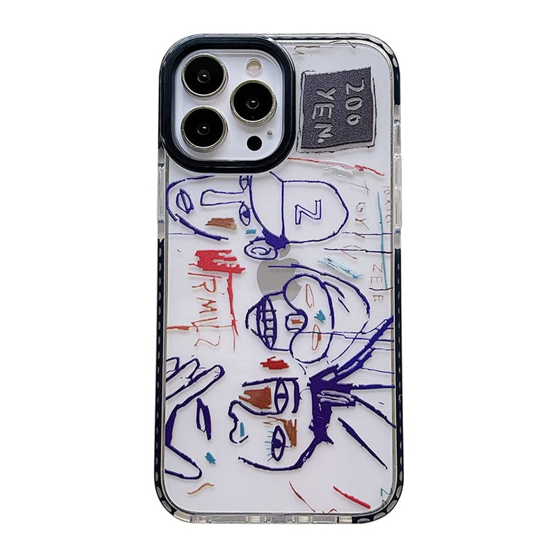 Fashion Art Graffiti Phone Case Compatible With Iphone 13 Pro Cover Shockproof Bumper Protective Cases For Iphone 13 Pro Clear