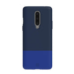 New Shade Cell Phone Case For Oneplus 8 5G Two Tone Color Navy Blue Royal