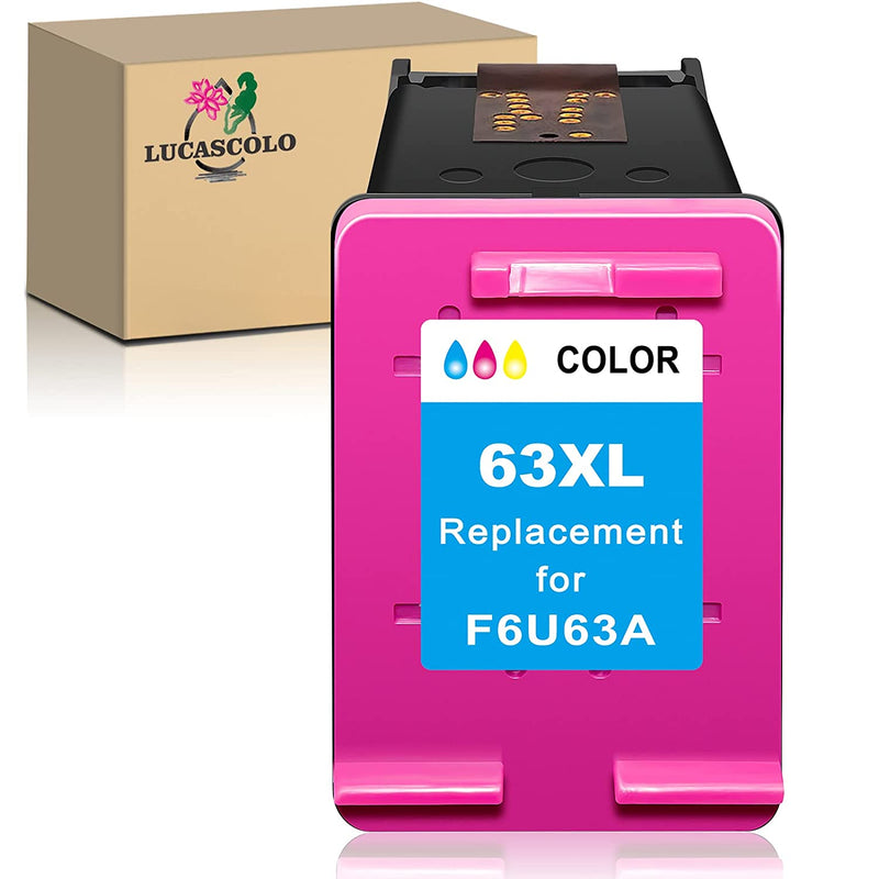 Ink Cartridge Replacement For Hp 63 Xl 63Xl Color Work With Envy 4520 4512 4513 4516 Officejet 3830 4650 5258 5255 4655 5252 Deskjet 1112 2130 3630 2132 3634 Pr