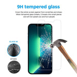 2 Pack Glass M Screen Protector For Iphone 13 Iphone 13 Pro Clear Tempered Glass Full Coverage Screen Protector Film Bubble Free Anti Scratch