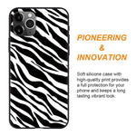 Kapuctw Zebra Print Apple Iphone 13 Pro Case Fashion Girly Pattern Design 6 1 Ultra Slim Soft Tpu Bumper Protective Silicone Shell Shockproof Protective Case For Iphone 13 Pro