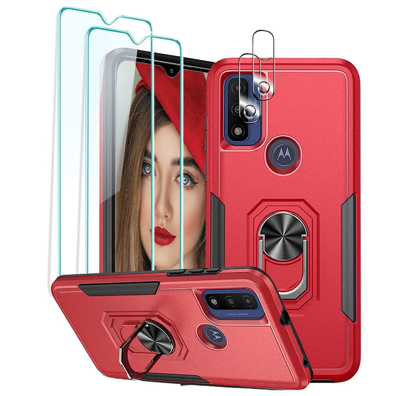 New For Motorola Moto G Pure Case Built In Kickstand For Magnetic Car Mou