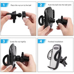 Air Vent Phone Holder For Car Rotatable Car Phone Mount Phone Holder For Car Vent Compatible With Cellphone Iphone Samsung Galaxy Lg And More Other Android Smartphones