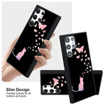 Compatible With Samsung Galaxy S22 Ultra 5G 6 9 Inch Case Built In Screen Protector Cute Cat Butterfly Design Hard Pc Back Anti Slip Shockproof Protective Case For Samsung Galaxy S22 Ultra 5G
