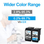 Ink Cartridge Replacement For Canon Pg 245 Xl Cl 246 Xl 245 246 Pg 243 Xl Cl 244 Xl 243 244 For Pixma Mx492 Mx490 Mg2420 Mg2520 Mg2522 Printer 1 Black 1Tri Col