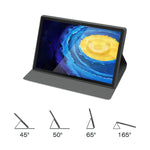 New Tablet Case Plimpad P50 10 1 Inch Tablet Smart Cover Folding Stand Cover Triple Viewing Angles Premium Pu Trifold Stand