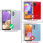 New For Samsung Galaxy A32 5G Case With Tempered Glass Scree