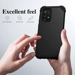 Tianli Case For Samsung Galaxy A33 5G 3 In 1 Heavy Duty Rugged Hybrid Hard Pc Soft Silicone Dual Bumper Shockproof Anti Slip Anti Scratch Full Body Protective Phone Cover For Men Women Black