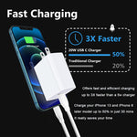 Usb C Wall Charger Iphone Fast Charger Block 20W Pd Power Adapter Plug Charger For Iphone 13 13 Mini 13 12 11 Pro Max Se Xr Xs X Samsung S22 S21 S20 A13 A03S A02S A12 A21 Pixel 6 Pro 5A 5 4A 4 3A Xl