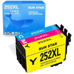 252Xl Ink Cartridge Replacement For Epson 252Xl 252 T252 Xl For Workforce Wf 3620 Wf 3640 Wf 7110 Wf 7210 Wf 7610 Wf 7620 Wf 7710 Wf 7720 Printer 3 Pack Cyan