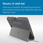 New Kensington Surface Pro 8 Rugged Case Blackbelt Rugged Case With Shoulder Strap Platinum K97582Ww