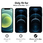 Tocol 4 Pack Compatible With Iphone 12 Pro Max Not For Iphone 12 Pro 2 Pack Tempered Glass Screen Protector And 2 Pack Camera Lens Glass Protector With Alignment Frame Case Friendly Clear