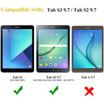New 2 Pack Screen Protector For Samsung Galaxy Tab S3 Galaxy Tab S2 9 7 Inch Tempered Glass Film Ultra Clear Anti Scratch Bubble Free S Pen Compatible