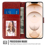 Sakuulo Wallet Case For Iphone 13 Pro 6 1 Inch 2021 Pu Leather Magnetic Closure Flip Phone Cover With Card Slot And Stand Holder Protective Case For Iphone 13 Pro Peacock