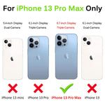 Hocase For Iphone 13 Pro Max Case With Screen Protector Shockproof Slim Soft Tpu Hard Plastic Full Body Protective Case For Iphone 13 Pro Max 6 7 Display 2021 Clear Silver Glitters