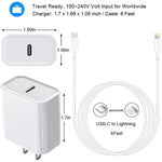 Apple Fast Charger Apple Mfi Certified Iphone 20W Usb Type C Fast Charger Block With 6Ft Usb C To Lightning Cable Compatible Iphone 13 13 Pro 13 Pro Max 13 Mini 12 12 Pro 11 Pro Xr Xs Xs Max X 8Plus