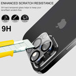 Vsdukmc 2 Pack Camera Lens Protective Cover For Iphone 12 Pro Max 6 7 Inch 9H Hardness Clear Tempered Glass Silk Screen Scratch Resistant Anti Fingerprint Easy To Install Clear 12 Pro Max